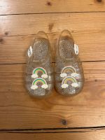 Badeschuhe Badelatschen Glitzer Regenbogen Hessen - Bad Vilbel Vorschau