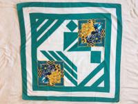 Tuch "Grün/weiß" Größe 88x88cm, 100% Seide Niedersachsen - Munster Vorschau