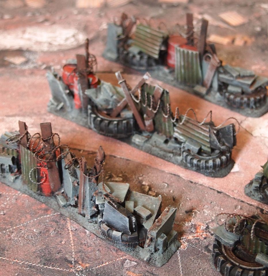 Tabletop Gelände City Fight/Apokalypse "Barrikaden" in Berlin