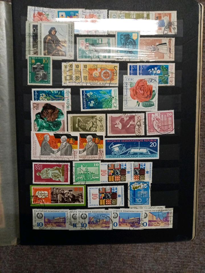 DDR Briefmarken gestempelt, teilweise ungestempelt in Saulheim