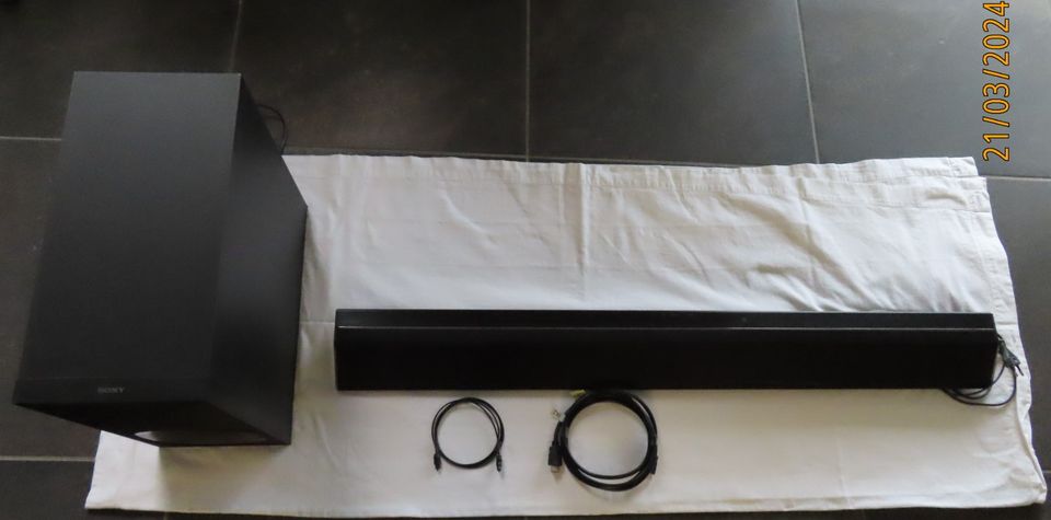 Sony Soundbar mit Subwoofer HT-CT 780 - 2.1 Kanal Sound in Immenstaad