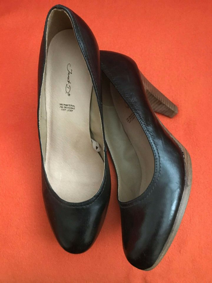 Janet D Damen Schuhe Pumps Lederschuhe 41 schwarz in Berlin