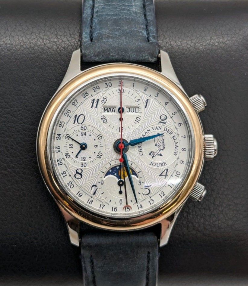 Christiaan van der Klaauw Chronograph Day-Date Mondphase Uhr 38mm in Kiel