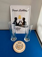 2 Warsteiner Gläser + Schild aus Blech... Kreis Pinneberg - Tornesch Vorschau