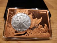 Silber / Kupferbarren Bullion massiv 999/1000 American Eagle Nordrhein-Westfalen - Dorsten Vorschau