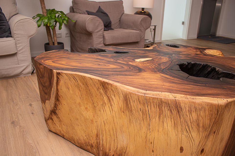 Suar Konsole Baumstammscheibe Sideboard Couchtisch Coffeetable in Marsberg