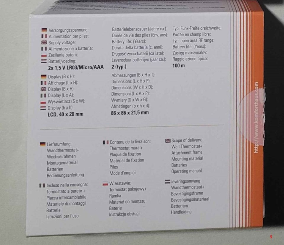 EQ-3 Max! Wandthermostat+ (BC-TC-C-WM-4) (3) in Grefrath