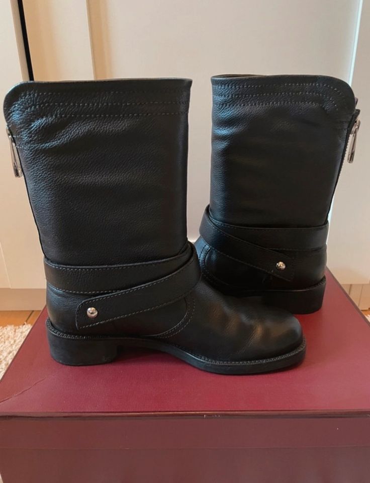 Original Bally Boots Stiefeletten Stiefel schwarz 36 in Berlin