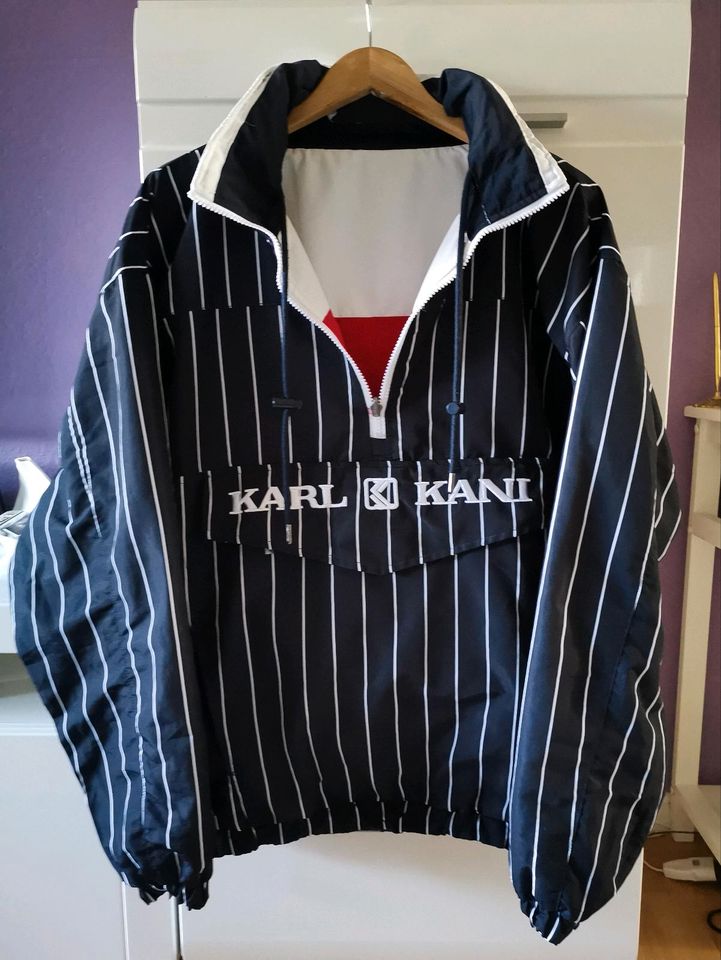 KARL KANI Wende-Jacke Windbreaker Retro Block L in Klausdorf