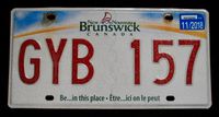 NUMMERNSCHILD MIT PLAKETTE - ORIG. AUS NEW BRUNSWICK KANADA (5) Sachsen - Elsterheide Vorschau