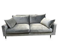 Couchgarnitur / Sofa / 2er Sofa / grau / Samt Nordrhein-Westfalen - Lügde Vorschau