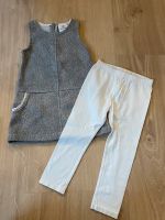 Topomini 92 | Kleid grau ärmellos leggings weiß Hessen - Hainburg Vorschau