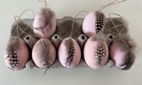 Ostereier rosa mit Federn zum Aufhängen Nordrhein-Westfalen - Sprockhövel Vorschau