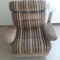 ❤ Ohrensessel, Sessel mit Rollen braun gestreift Retro 70er Jahre Nordrhein-Westfalen - Erndtebrück Vorschau