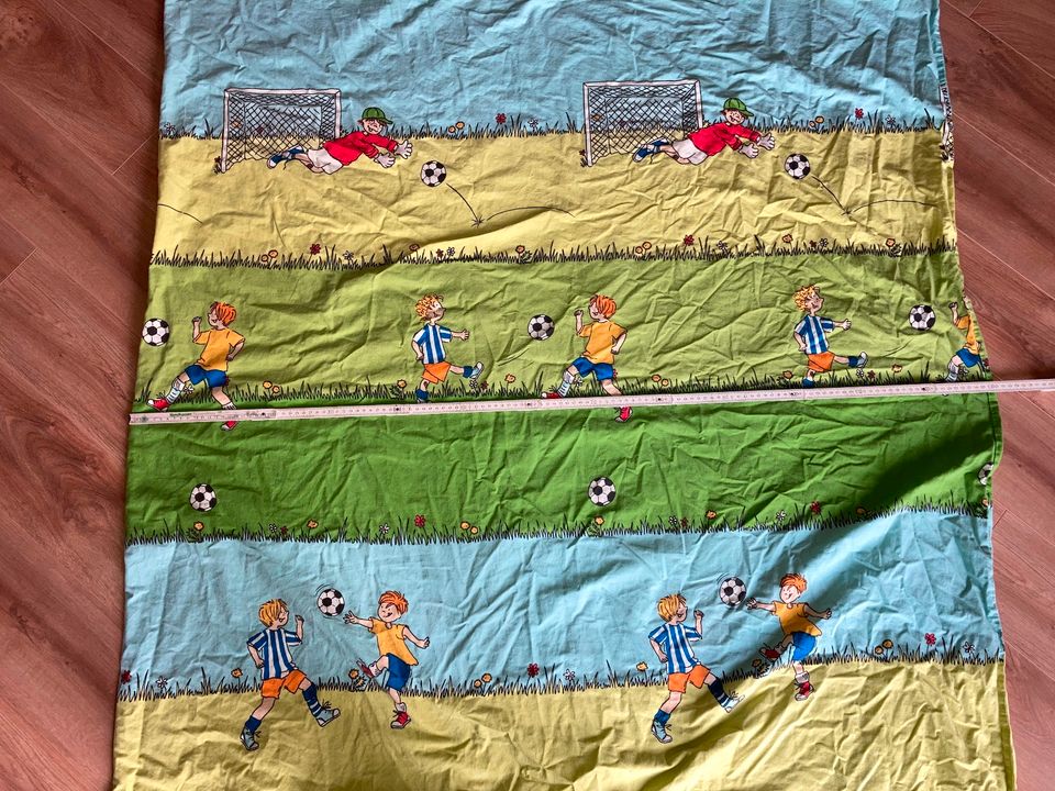 Dormia Kinder Wende Bettwäsche Fußball 135x200 cm in Freising