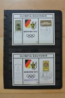 Briefmarken Olympia-Souvenir München 1972 Moskau 1980 Stempel Sachsen - Adorf-Vogtland Vorschau