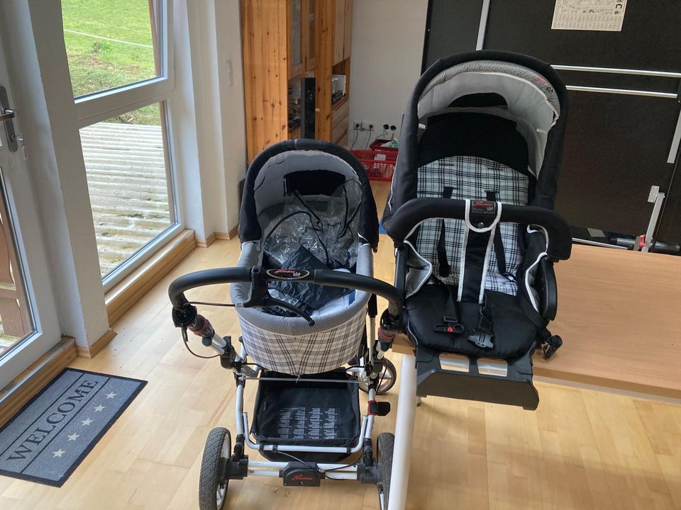 Hartan Topline S Kinderwagen Duo mit Babywanne & Buggy in Wissen