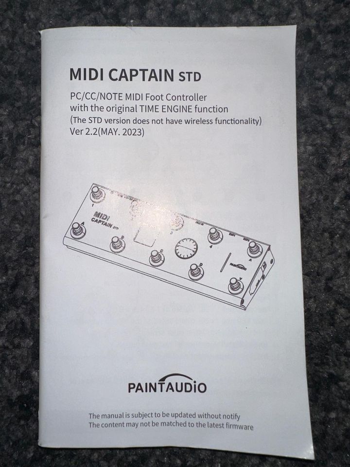 Paint Audio Midi Captain STD Midi Controller Gitarre Pedal in Rendsburg