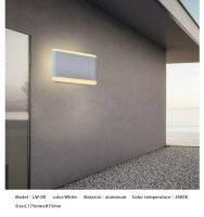 Wandleuchte Led Modern,12W Led IP44 Design Weiß/Schwarz Hamburg-Mitte - Hamburg Altstadt Vorschau