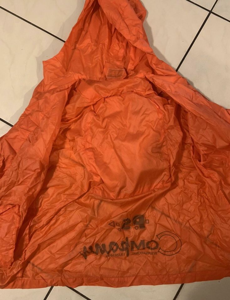 Wende-Rucksack, Regenjacke, Gr.M/L, orange, einzigartig in Limburg