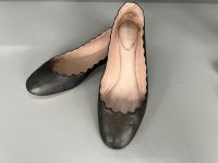 Chloé Lauren Leder Ballerinas Gr.37 schwarz mit goldschimmer Baden-Württemberg - Crailsheim Vorschau