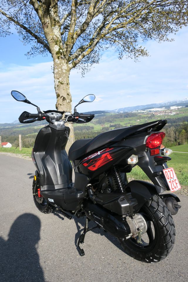 SYM Crox 50ccm Roller,25kmh Mofa gedrosselt,zieht gut!!! in Weiler-Simmerberg