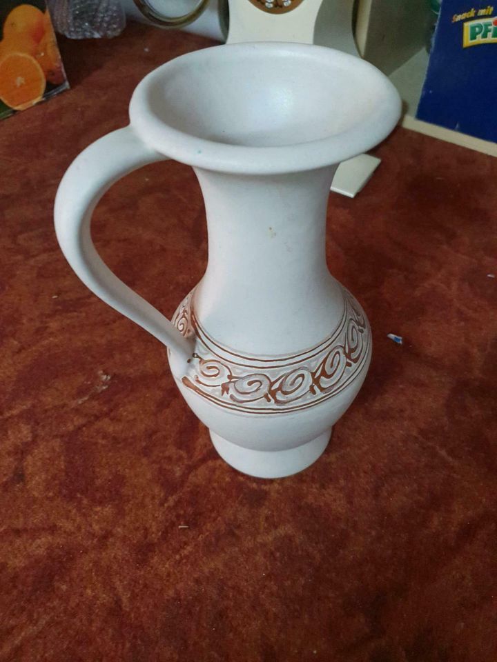 Keramik Krug Handarbeit bemalt Höhe 25cm / K10 in Frohburg