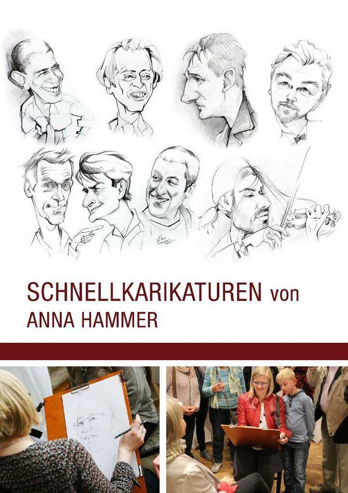 Schnellzeichner, Karikaturist, Live-Karikaturen in Aktion in Springe