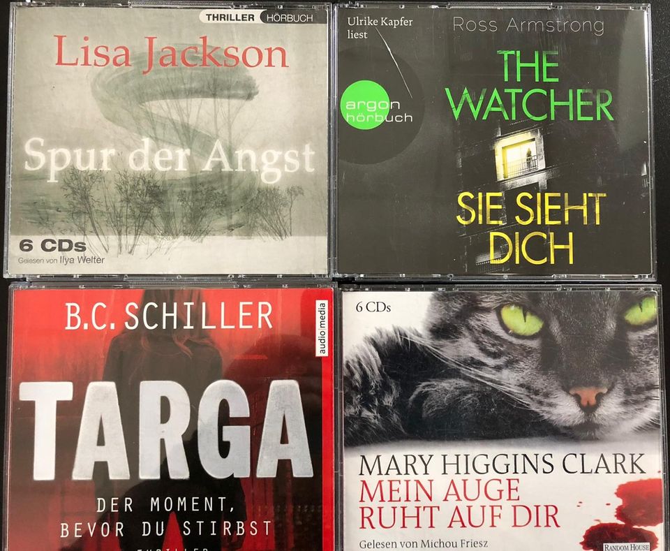 4 Thriller/ Hörbücher auf CD in Dresden