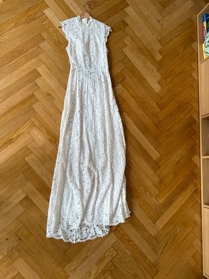 Hochzeitskleid Vintage neu H&M, 36 S Cremefarben Spitze in Krefeld