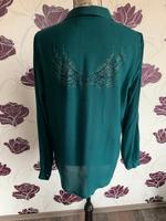 Bluse MEXX dunkelgrün mit Strass, Gr. 38 Hessen - Haunetal Vorschau