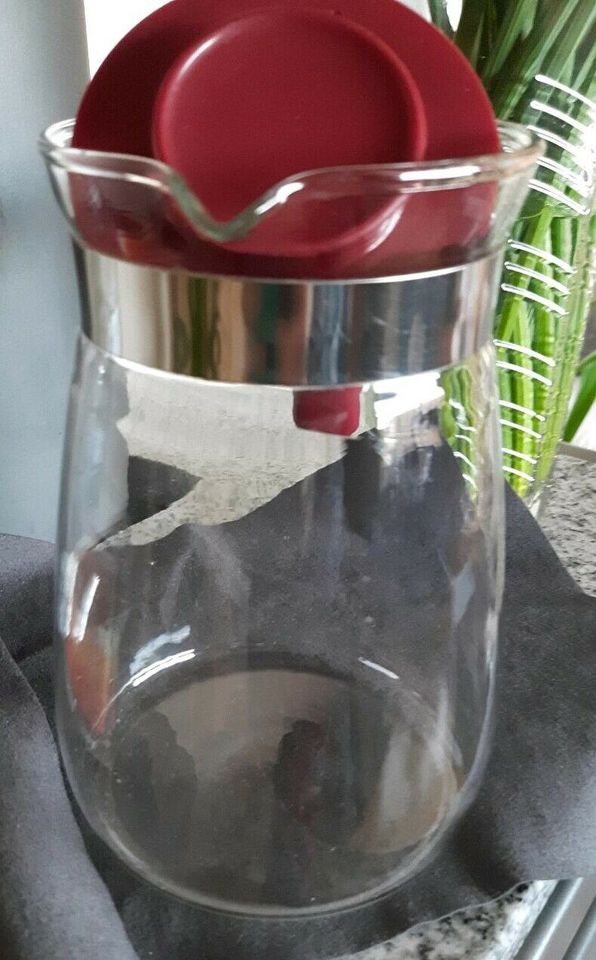 ♣️❤♣️ALTE GLASKANNE,TEEKANNE 1LITER 60/70 GER.JAHRE ♣️❤♣️ in Overath