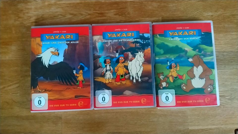 3 DVDs von Yakari in Eriskirch