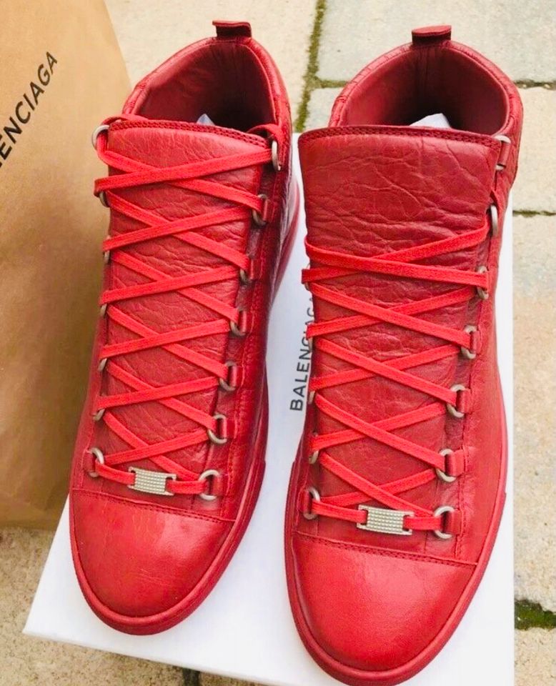 Balenciaga Arena Sneaker Rot Rouge Off White Größe 44 Triple S in Erfurt