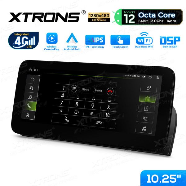 Xtrons Autoradio QEA12UCA12A4L für Audi A4,A5 2008-2016 2GB+32GB in Burghausen