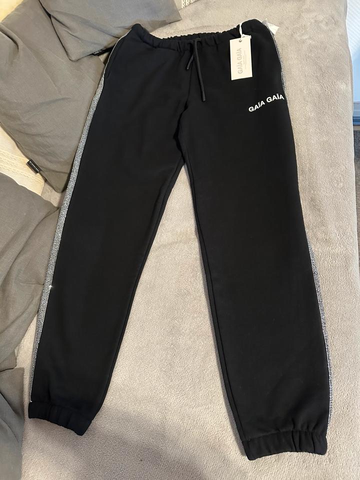 Gaia Gaia Designer Jogginghose Strass schwarz Neu 180€ in Alzenau