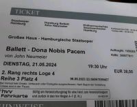 Ballett-Ticket "Dona nobis pacem" Hamburg-Nord - Hamburg Winterhude Vorschau