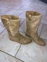 Geox Respira Stiefel Gr.36 Neuw. gold Glitzereffekt Schuhe braun Thüringen - Harth-Pöllnitz Vorschau