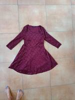 Colloseum Mini Kleid M/L 38/40 dunkelrot Bordeaux weinrot 3/4ärml Bayern - Langquaid Vorschau