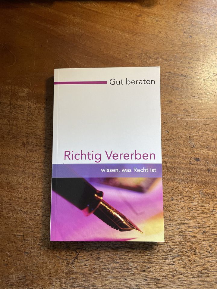 Buch Richtig Vererben wissen, was Recht ist Gut beraten ungelesen in Hamburg