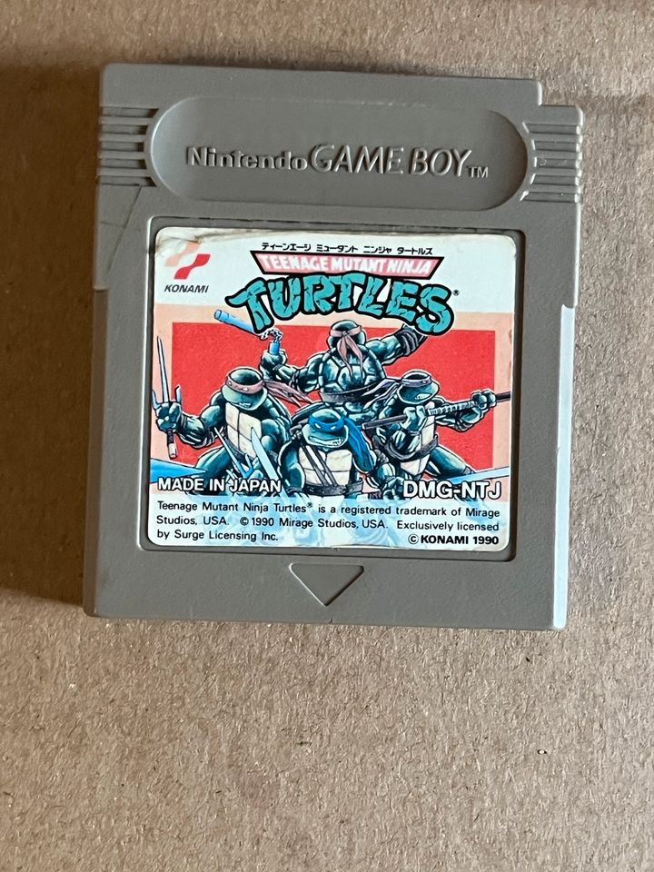 NINJA TURTLES GAME BOY SPIEL in Schnabelwaid