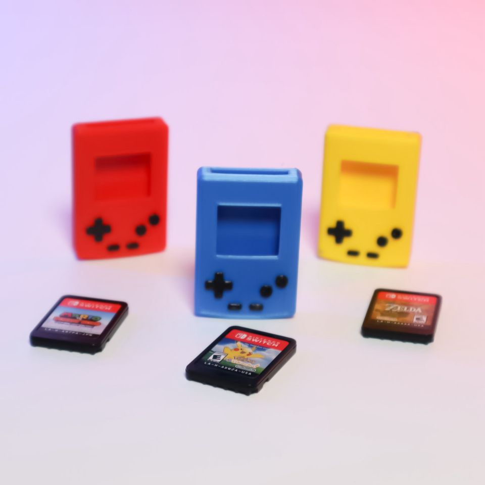 Mini Gameboy Case: stilvolle Aufbewahrung Nintendo Switch Spiele in Swisttal