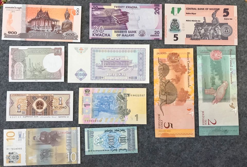 Banknoten alle Welt UNC in Hengersberg