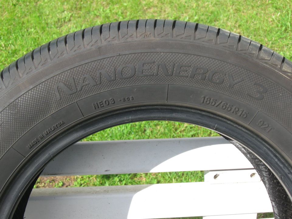 1x Sommerreifen Toyo Nanoenergie3 185/65R15 92T   DOT4916  7mm in Leichlingen