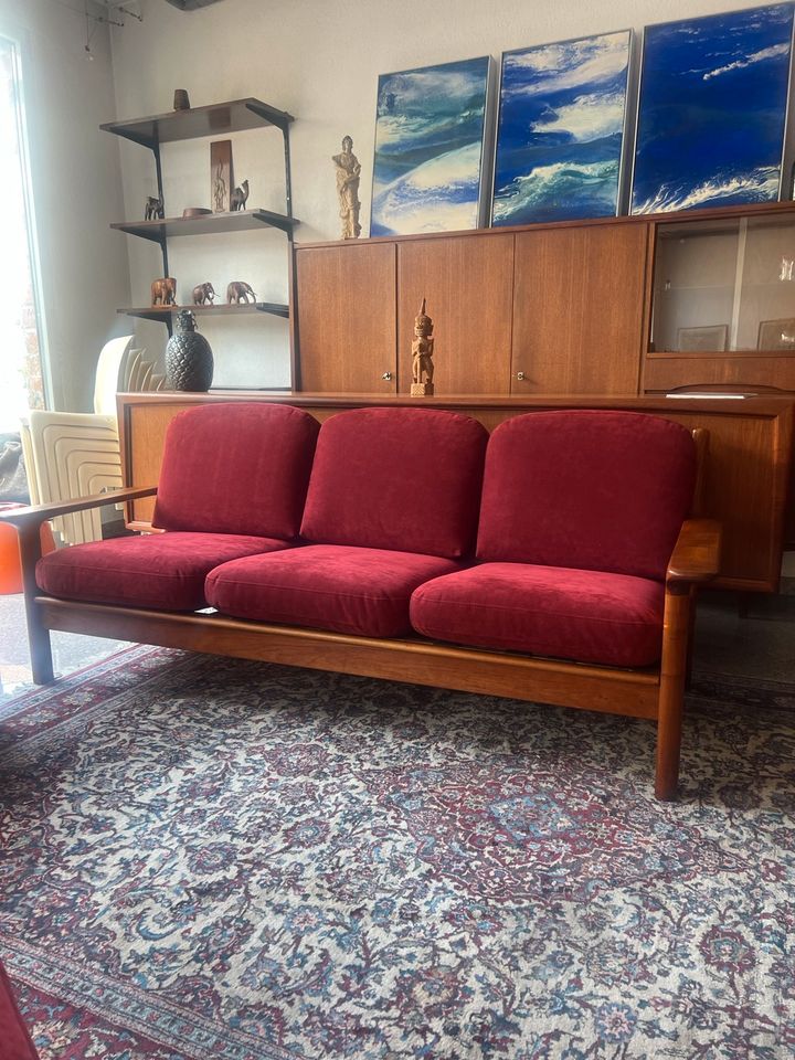 Mid Century Designer Sofa easy chair Teak Danish Design 1960 in Schorndorf