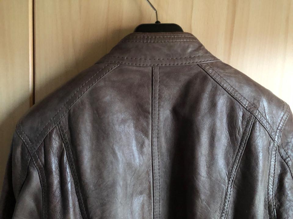 Street One Damen Lederjacke Gr. 42 Braun Cognac, Schafsleder in Naumburg 