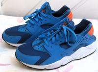 Nike Air Huarache Sneaker Schuhe Textil blau orange 44 Neuwertig Hessen - Münster Vorschau