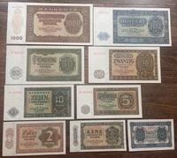 Original DDR Satz 1948, 50 Pf.-1000 Mark *** UNC./ KASSENFRISCH West - Unterliederbach Vorschau