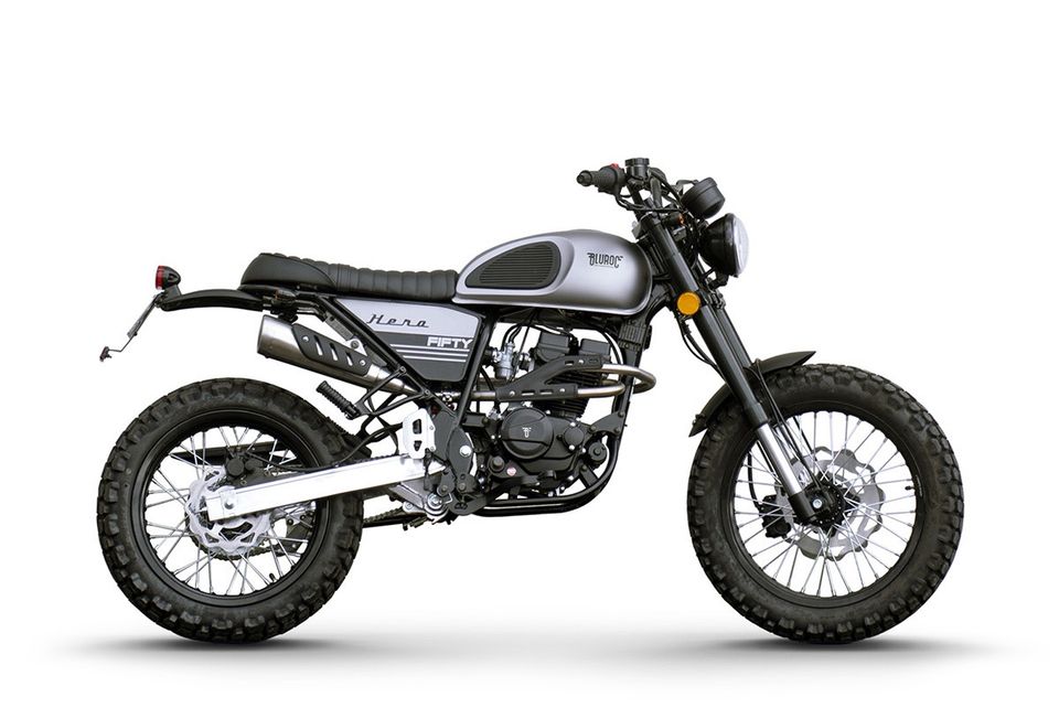 Bullit Hero 50 Motorrad Scrambler 50ccm Moped Moto Cafe Racer in Rodalben