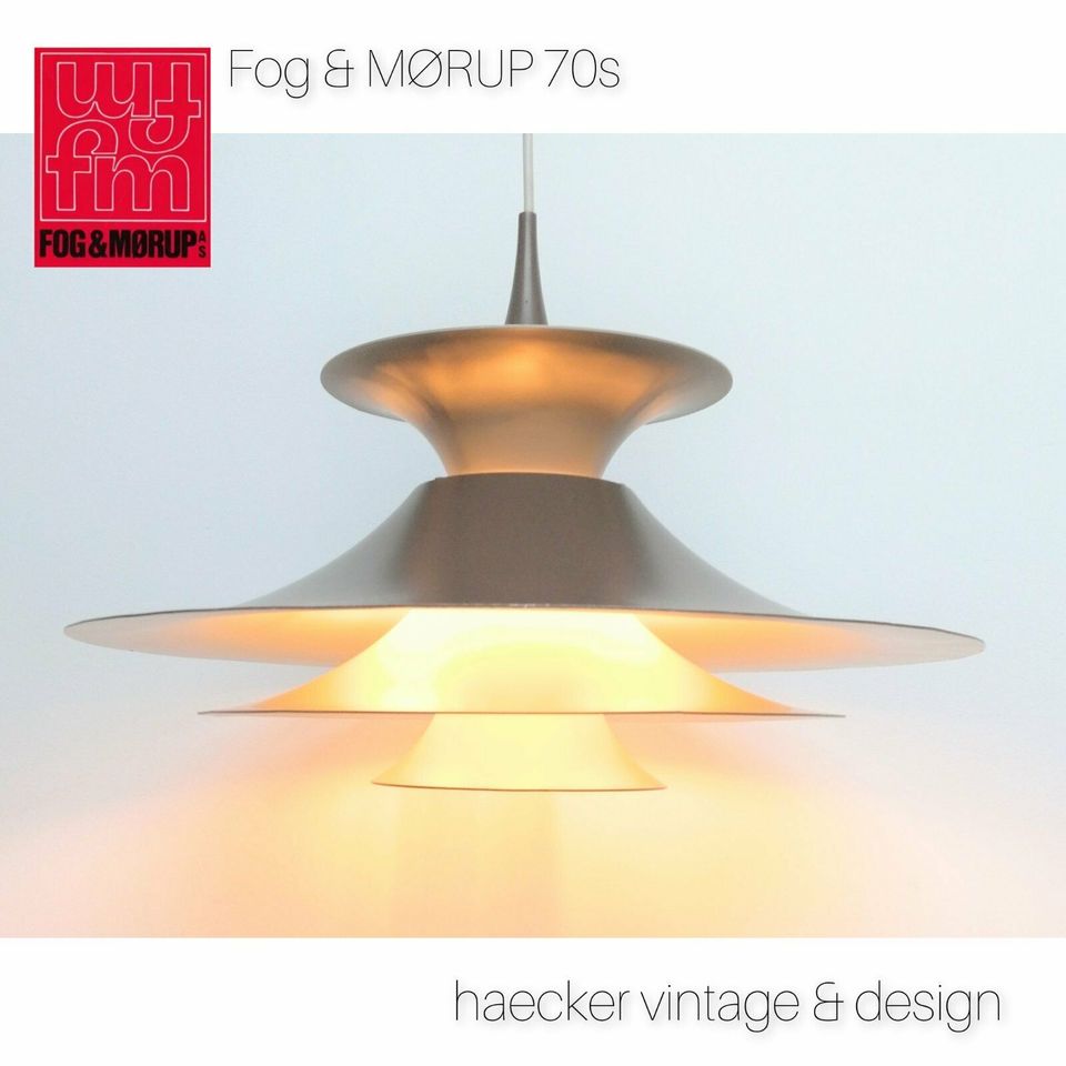 Lampe zu danish design mid century fog morup teak retro lyfa 70er in München